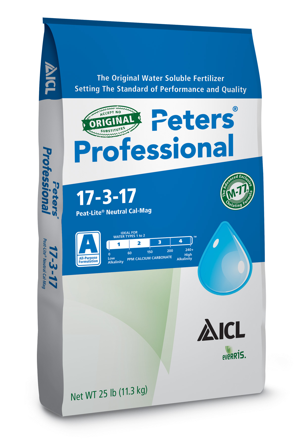 Peters Professional 17-3-17 Peat-Lite Neutral Cal-Mag 25 lb Bag - Water Soluble Fertilizer